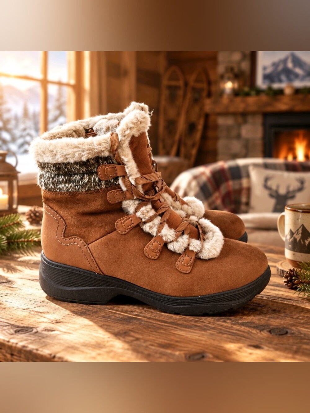 Clarks Aveleigh Edge Waterproof Suede Winter Boots